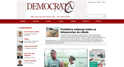 Desktop Screenshot of jornaldemocrata.com.br