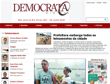 Tablet Screenshot of jornaldemocrata.com.br